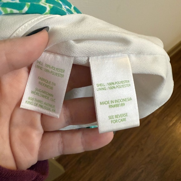 Lilly Pulitzer Tropical Blue and Green Dress - Picture 3 of 4